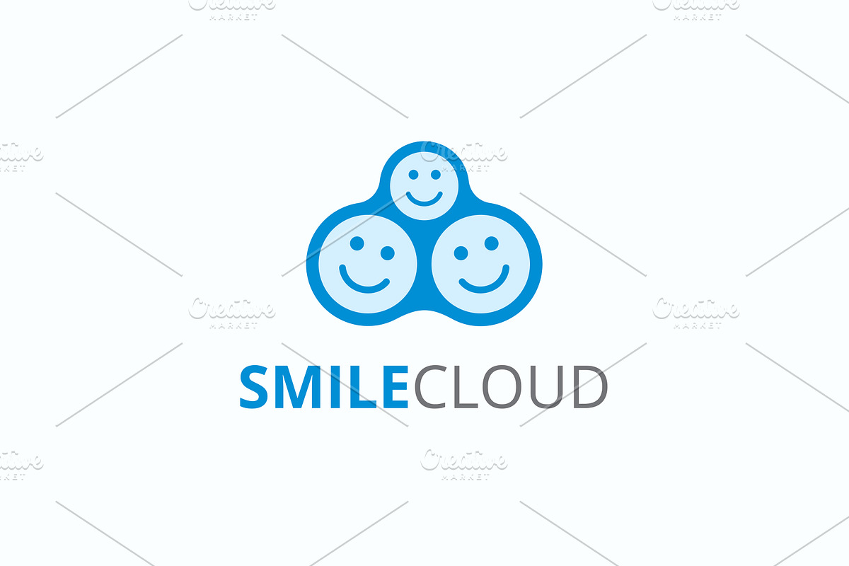 Smile Cloud Logo in Logo Templates - product preview 8