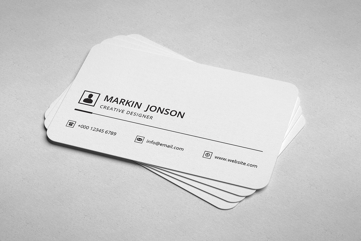 Minimal Business Card in Business Card Templates - product preview 8