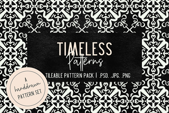 Willow| Nine Seamless Chalk Patterns in Patterns - product preview 3
