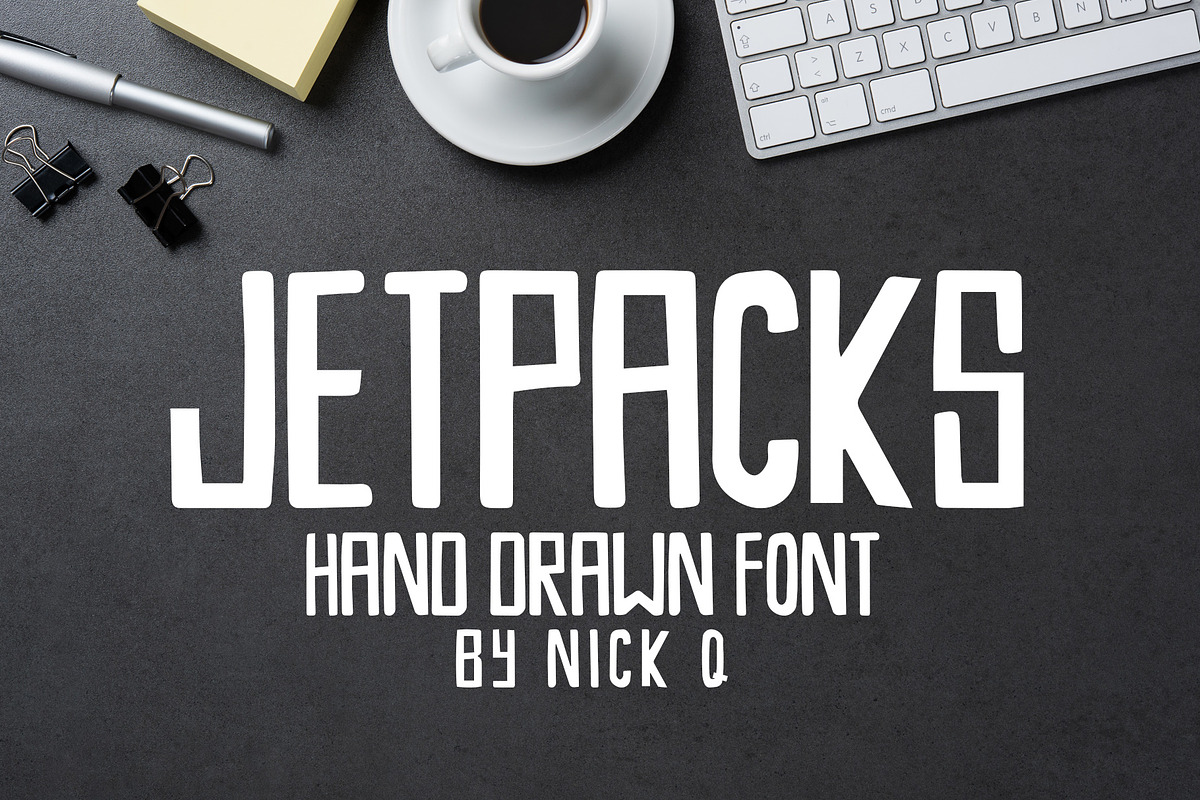 Jetpacks - Hand Drawn Font in Fonts - product preview 8