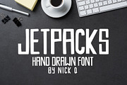 Jetpacks - Hand Drawn Font
