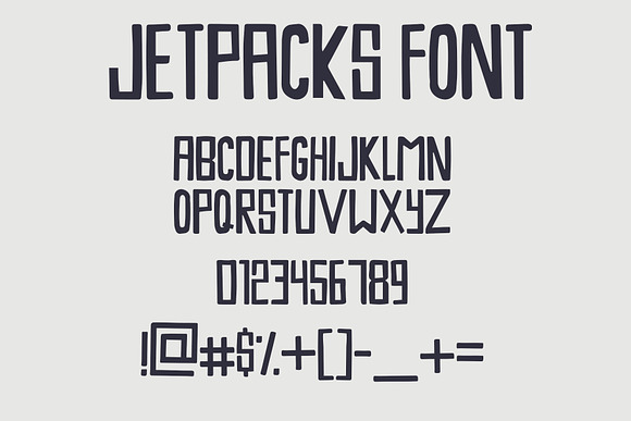 Jetpacks - Hand Drawn Font in Fonts - product preview 1