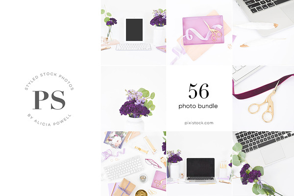 56 Photos - Purple Desktop Bundle