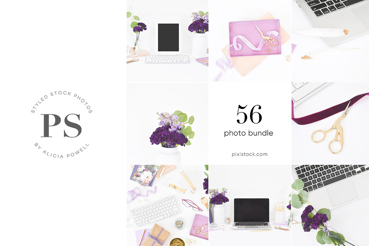 56 Photos - Purple Desktop Bundle in Graphics - product preview 8