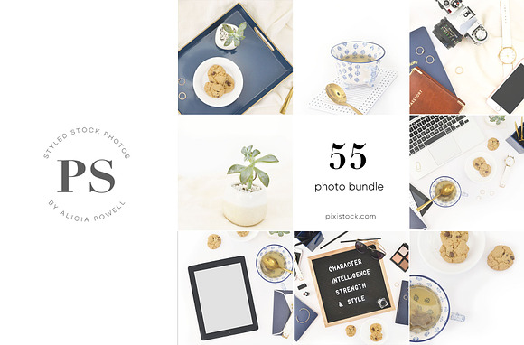 50 Photo - Navy Blue Office Bundle in Graphics - product preview 6