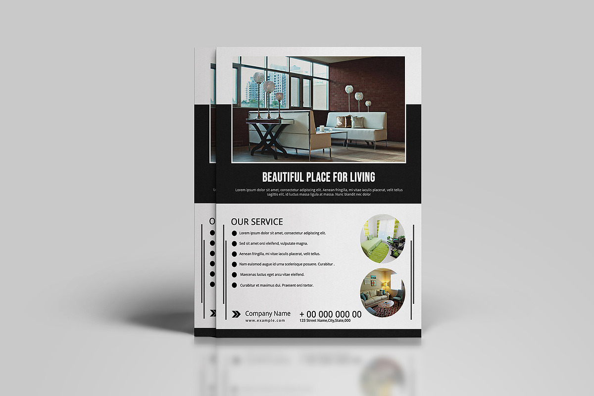 Interior Design Flyer - V833 in Flyer Templates - product preview 8