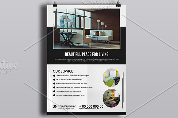 Interior Design Flyer - V833 in Flyer Templates - product preview 1