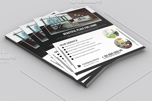 Interior Design Flyer - V833 in Flyer Templates - product preview 2