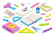 School Chancery Collection Vector