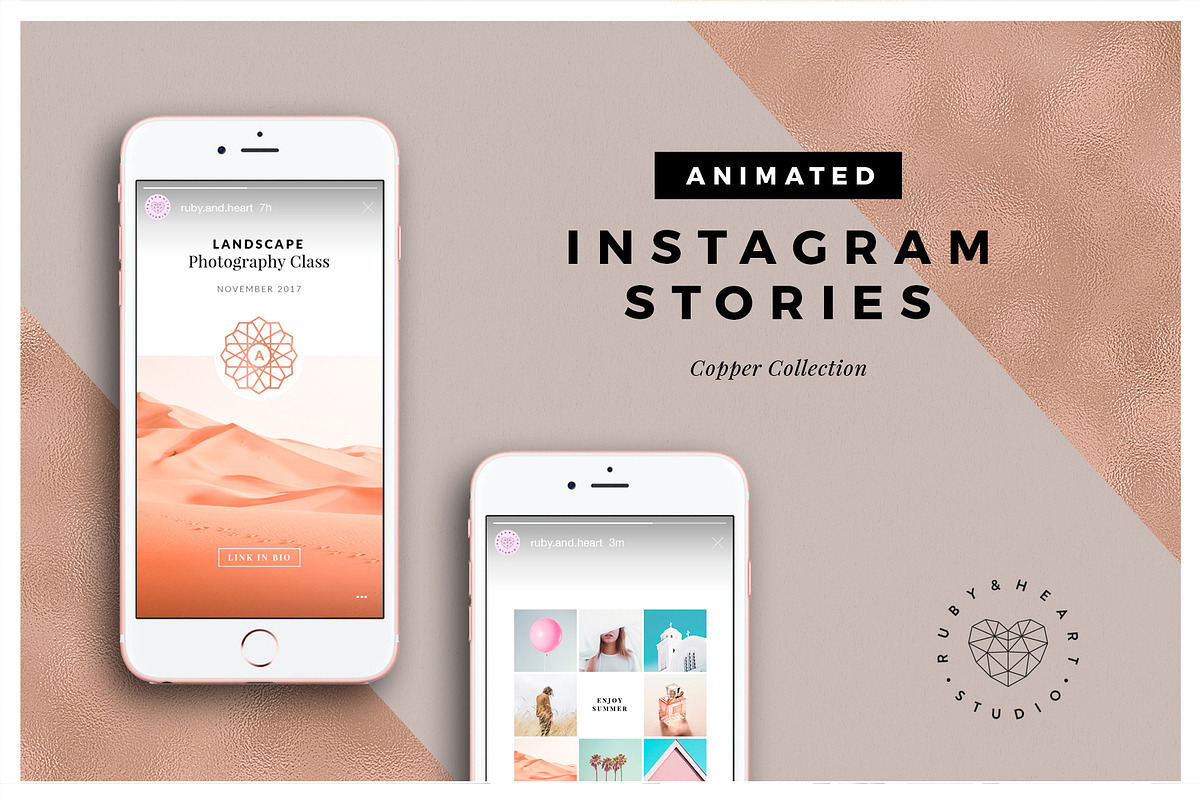 ANIMATED Copper Instagram Stories in Instagram Templates - product preview 8