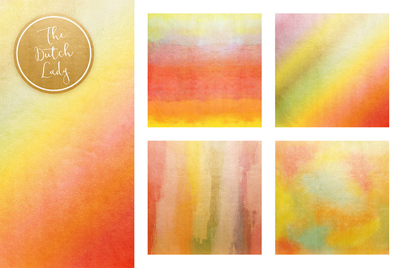 Golden Rainbow Scrapbook Papers in Textures - product preview 2