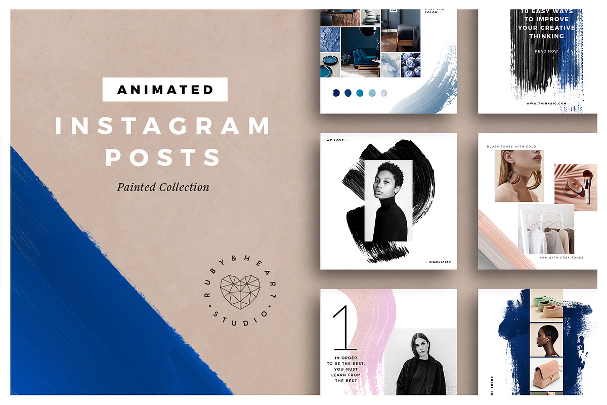 ANIMATED Painted Instagram Posts in Instagram Templates - product preview 8