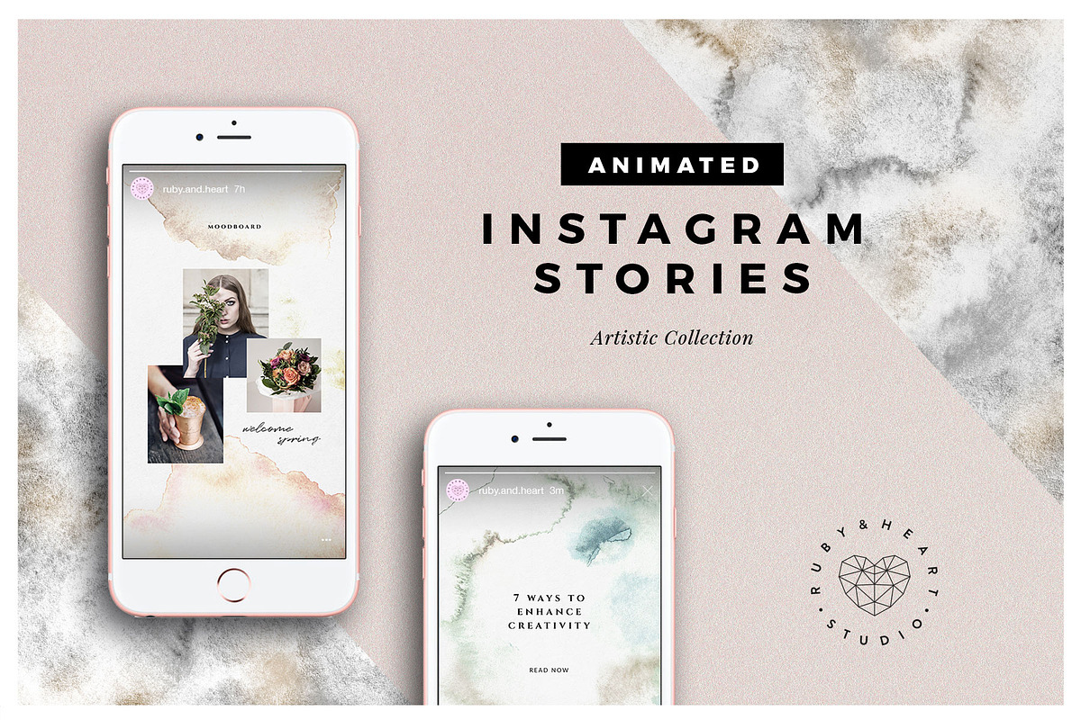 ANIMATED Artistic Instagram Stories in Instagram Templates - product preview 8