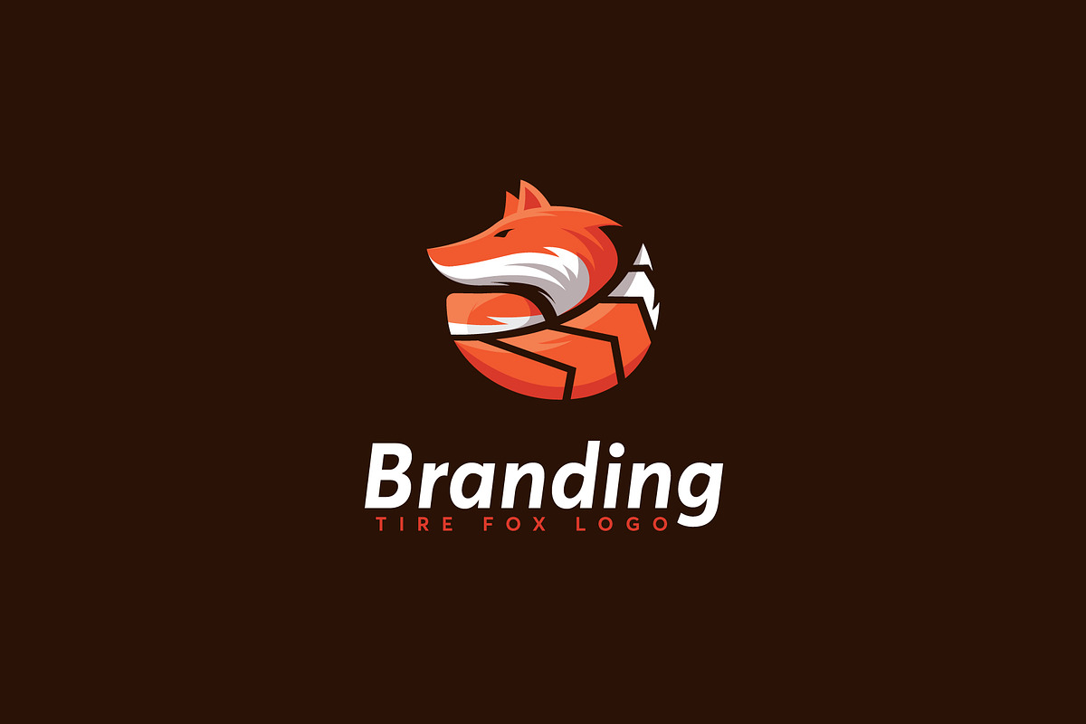  modern fox tire logo template in Logo Templates - product preview 8