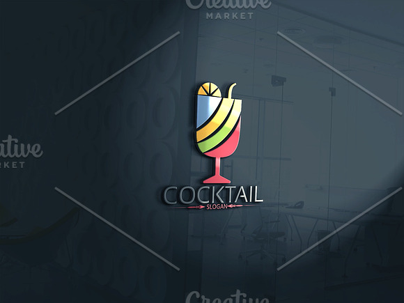 Cocktail Logo in Logo Templates - product preview 1