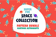 Pattern bundle "Cartoon space". 