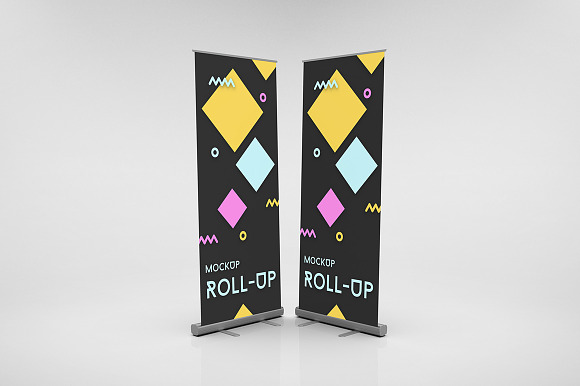 Rollups Mockups 7 scenes in Product Mockups - product preview 2