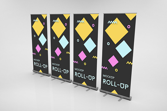 Rollups Mockups 7 scenes in Product Mockups - product preview 5