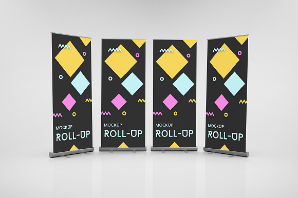 Rollups Mockups 7 scenes in Product Mockups - product preview 6