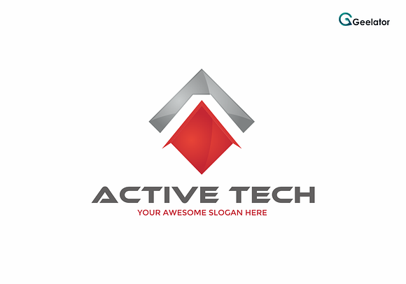 Active Tech - Letter A Logo Template in Logo Templates - product preview 2