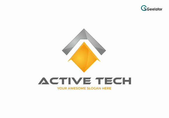 Active Tech - Letter A Logo Template in Logo Templates - product preview 3