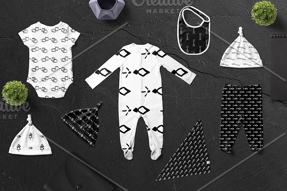 Black and white pattern collection in Patterns - product preview 1