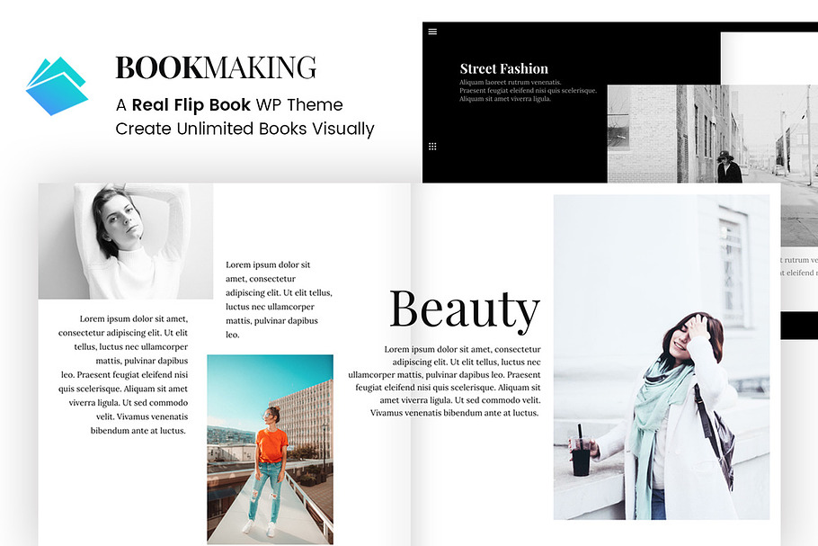 Bookmaking - Real 3D Flip Book Theme in WordPress Magazine Themes - product preview 8