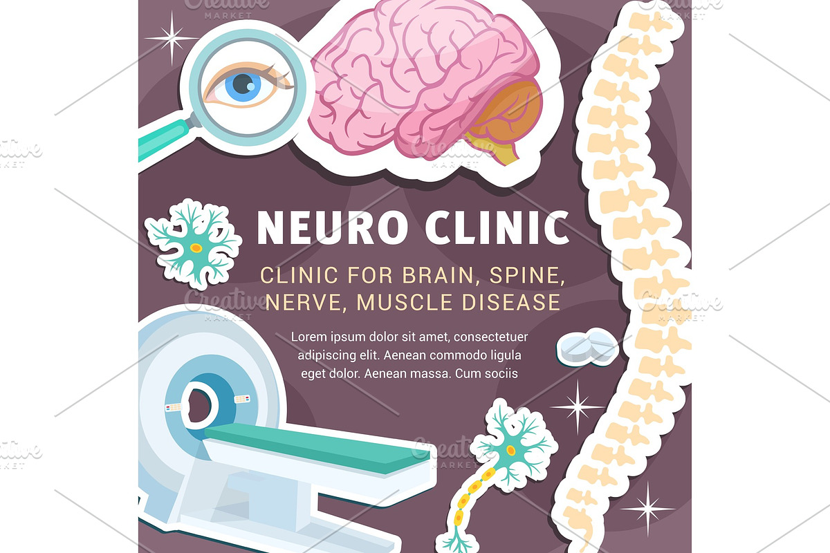 Vector neurology medicine and clinic in Illustrations - product preview 8
