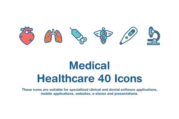 Medical Healthcare 40 icons in Medical Icons - product preview 1