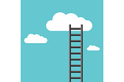 Ladder leading to cloud