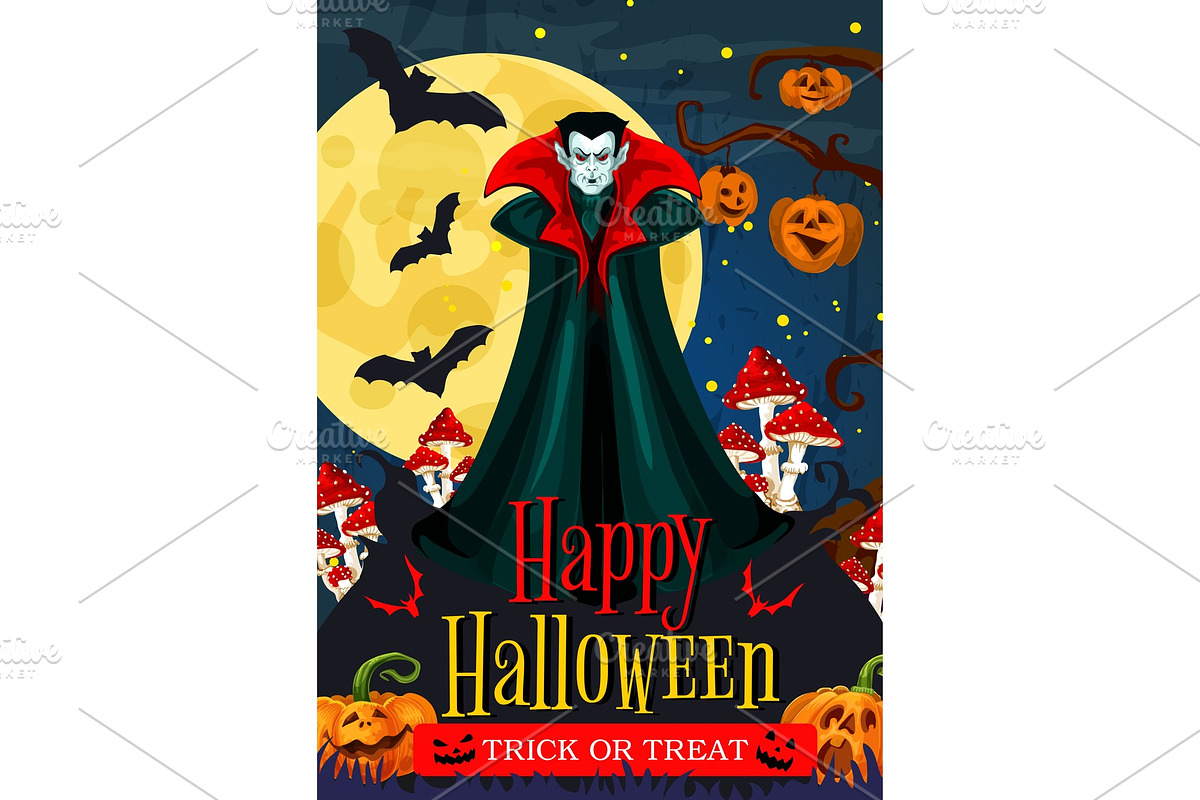 Halloween night celebration banner in Illustrations - product preview 8