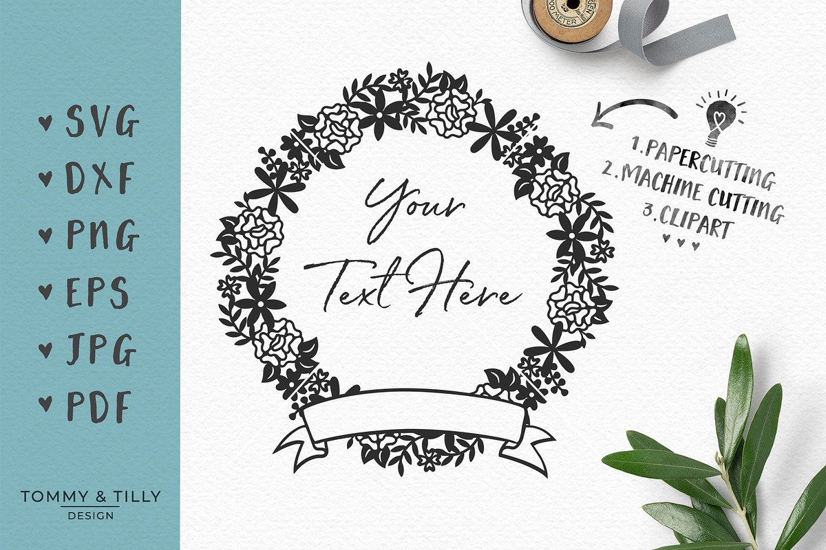 Garland - Wedding SVG & Clipart in Objects - product preview 8