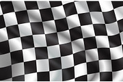 Vector background of checkered flag