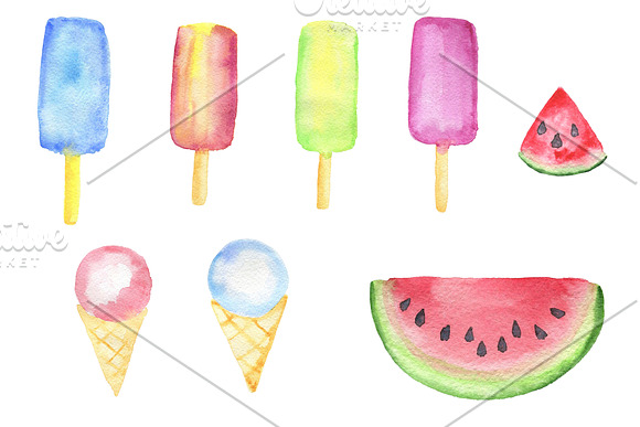 Sweet Summer Design Kit in Illustrations - product preview 1