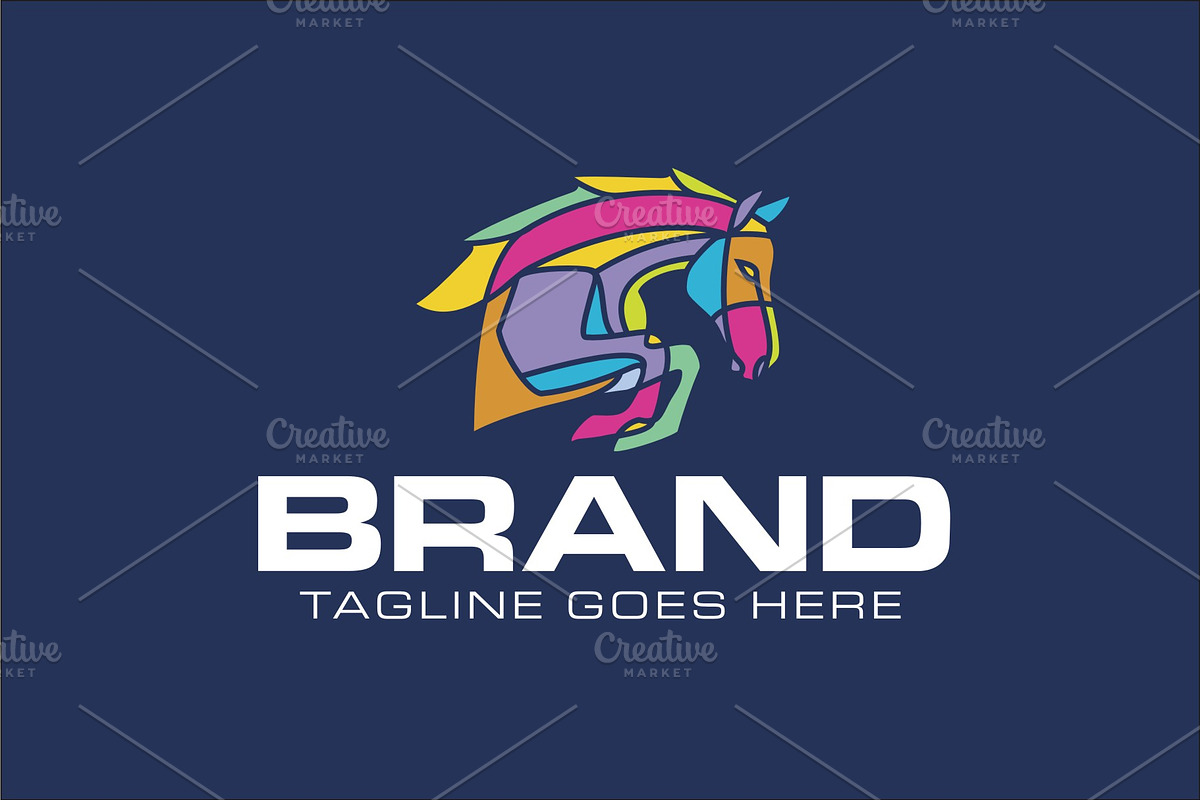 Artistic Horse in Logo Templates - product preview 8