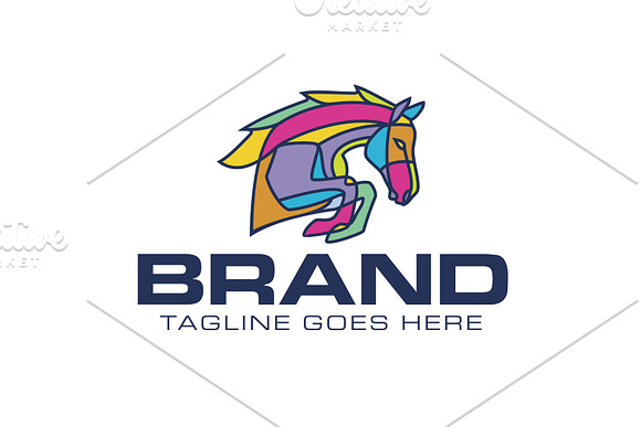 Artistic Horse in Logo Templates - product preview 4