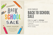 Back To School SALE Flyer Template