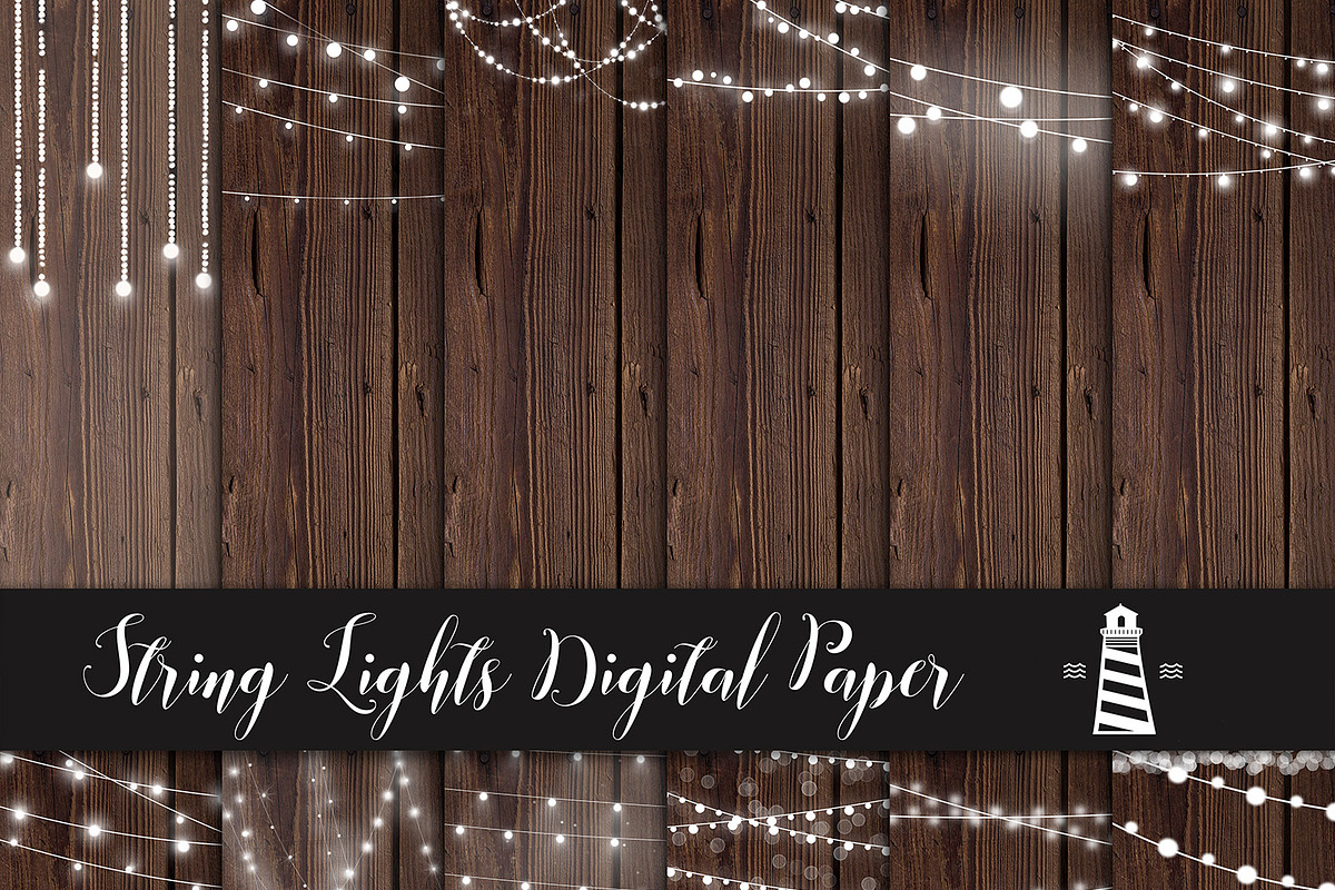 Fairy Lights Backgrounds in Graphics - product preview 8