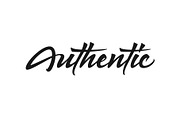 Authentic vector lettering