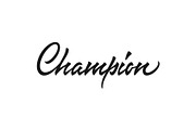 Champion vector lettering