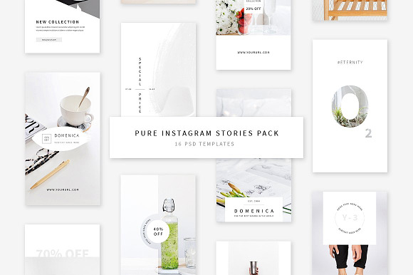 Pure Instagram Stories Pack in Instagram Templates - product preview 4