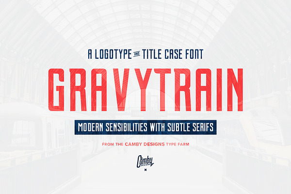 Gravytrain - A Display Font