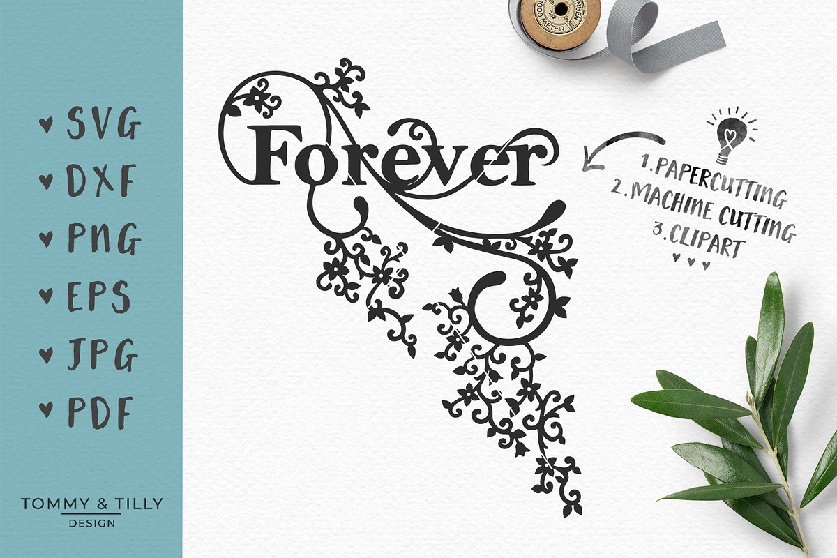 Forever - Wedding SVG & Clipart in Objects - product preview 8