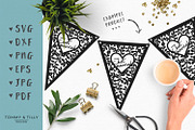 Just Married Bunting - Wedding SVG