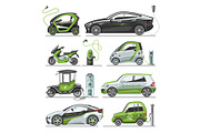 Electric vector car with solar