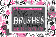 Procreate Ink Pen Brushes and Stamps