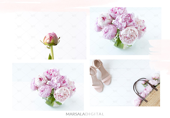 Peony Styled Stock Photo Bundle  in Social Media Templates - product preview 4