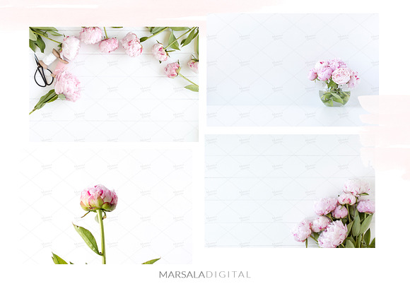 Peony Styled Stock Photo Bundle  in Social Media Templates - product preview 5