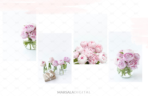 Peony Styled Stock Photo Bundle  in Social Media Templates - product preview 7