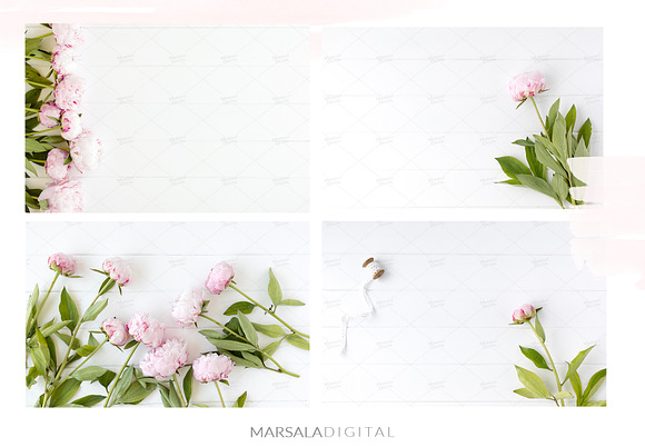 Peony Styled Stock Photo Bundle  in Social Media Templates - product preview 11